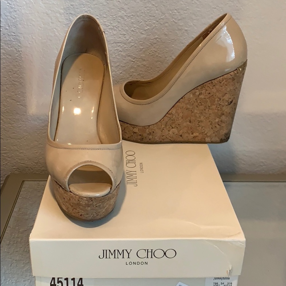 Authentic Jimmy Choo wedge heels